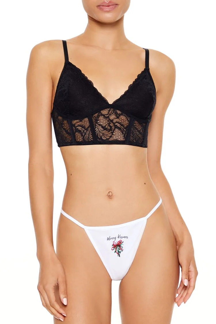Merry Kissmas G-String Panties - Image 3