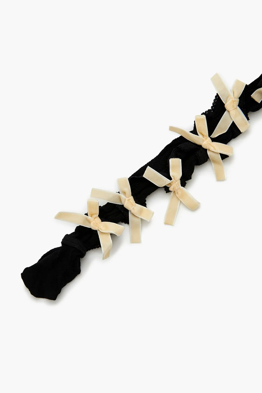 Bow Cutout Fishnet Tights - Image 3