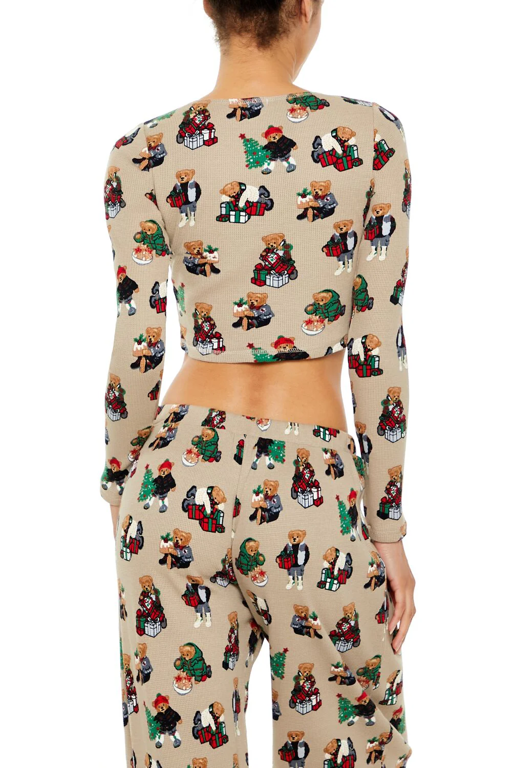 Christmas Teddy Bear Pajama Top - Image 5
