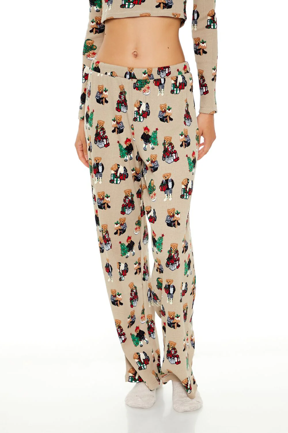Christmas Teddy Bear Pajama Pants - Image 2