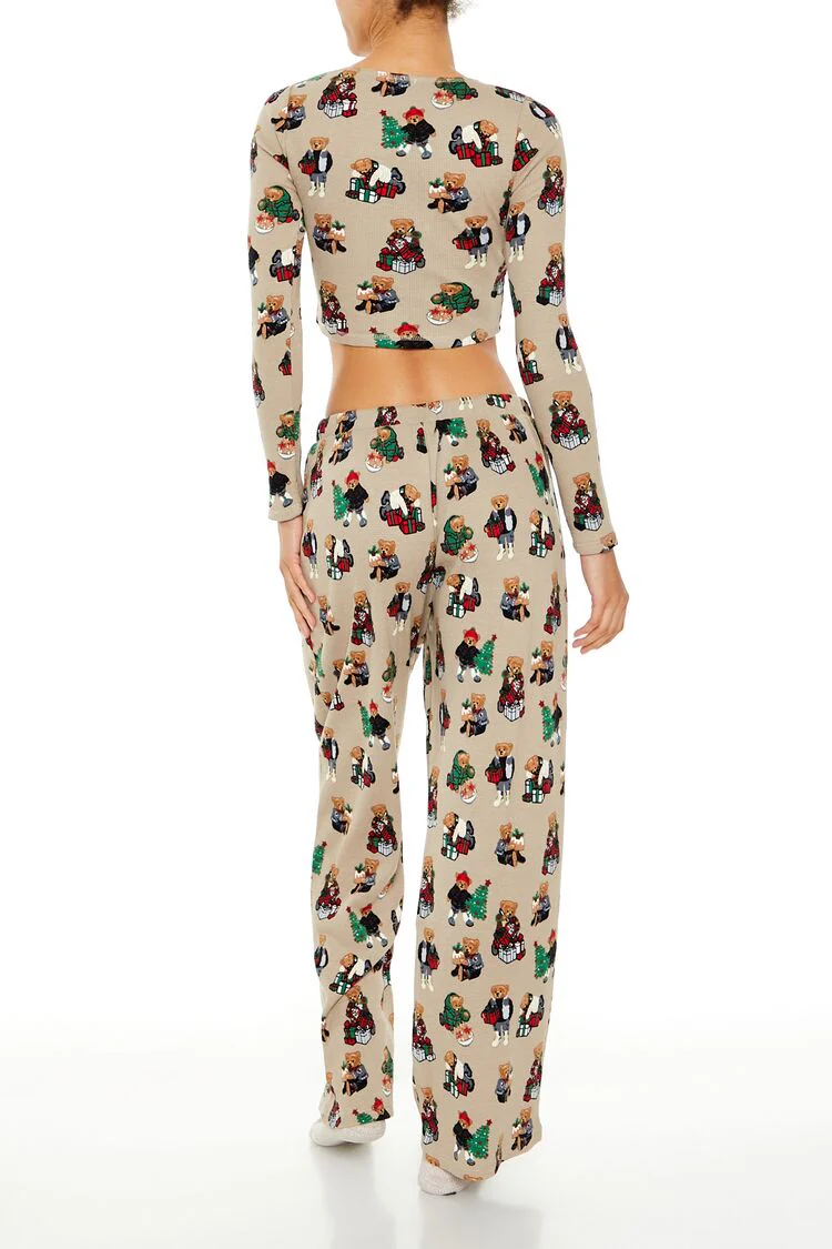 Christmas Teddy Bear Pajama Pants - Image 4