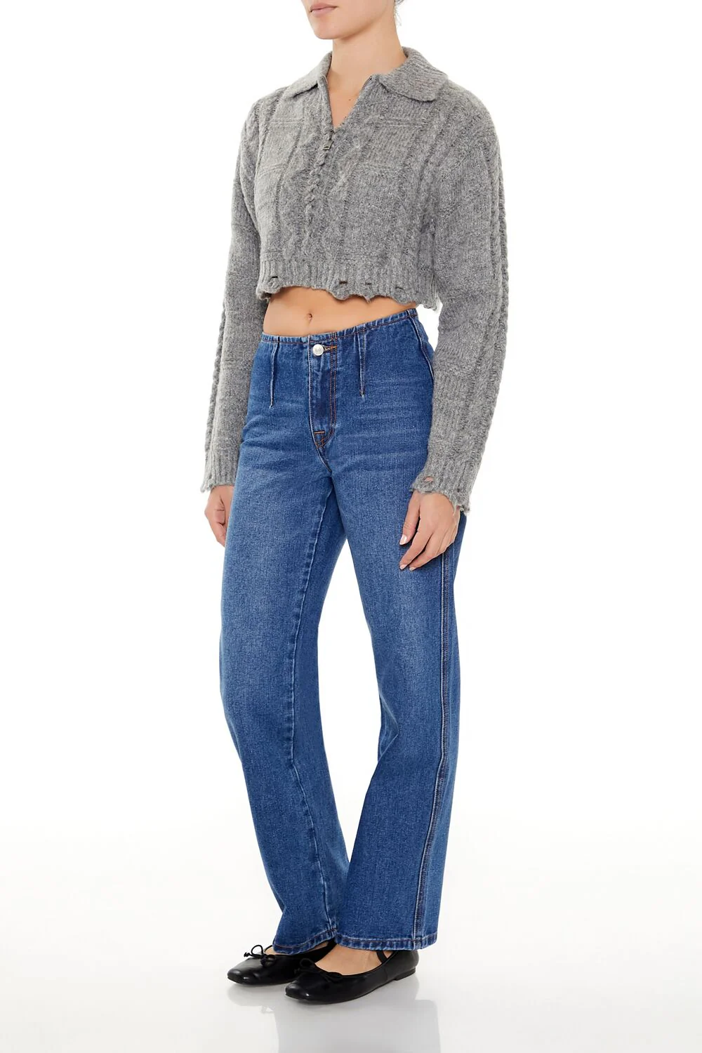 Low-Rise Bootcut Jeans - Image 3