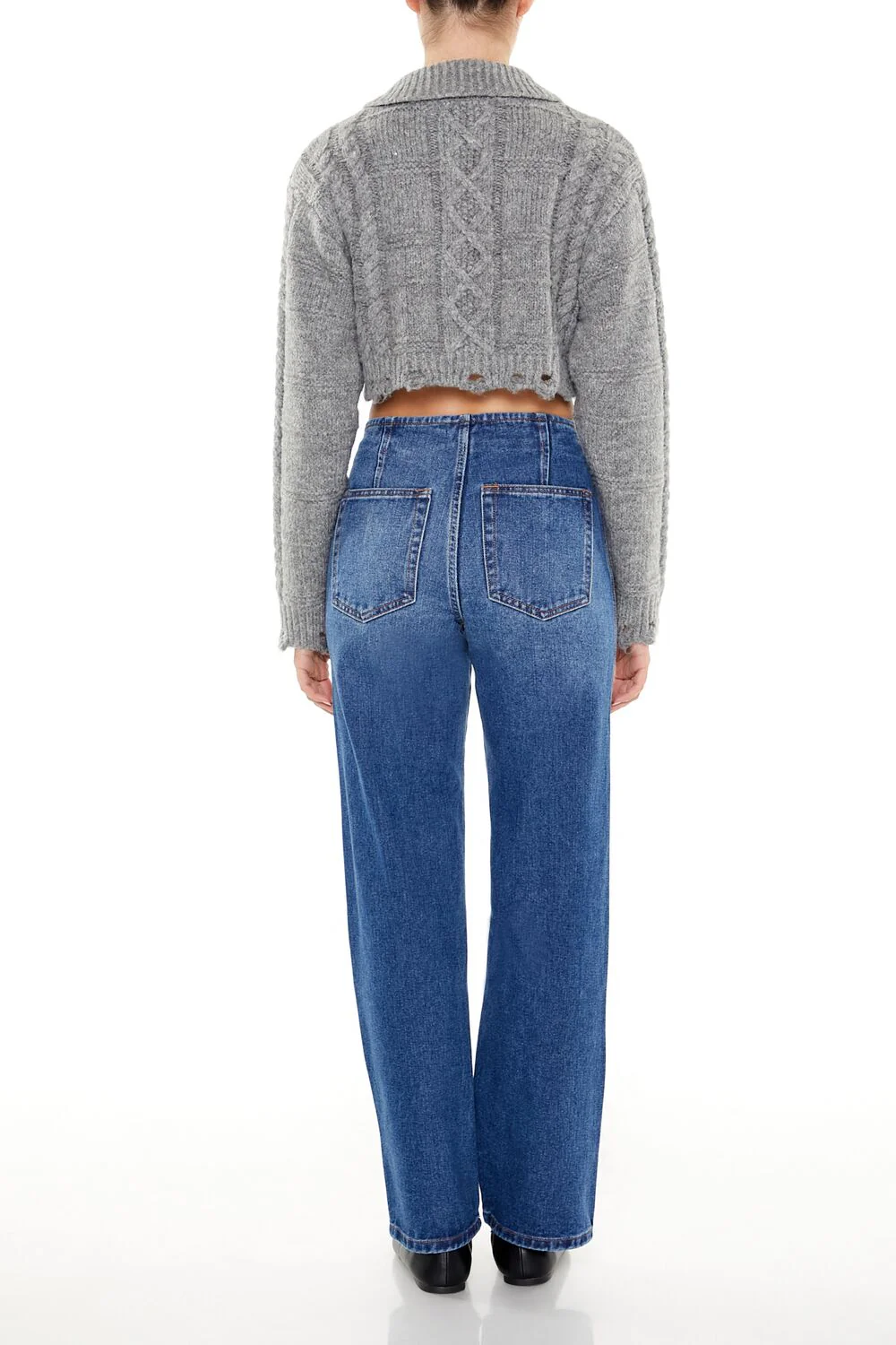 Low-Rise Bootcut Jeans - Image 4