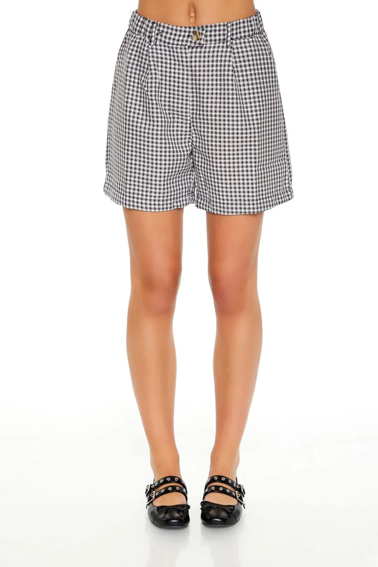 Tweed Plaid Vest & Shorts Set - Image 3