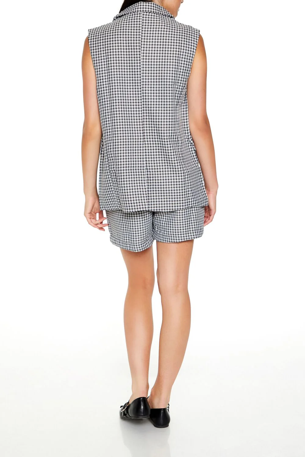 Tweed Plaid Vest & Shorts Set - Image 5