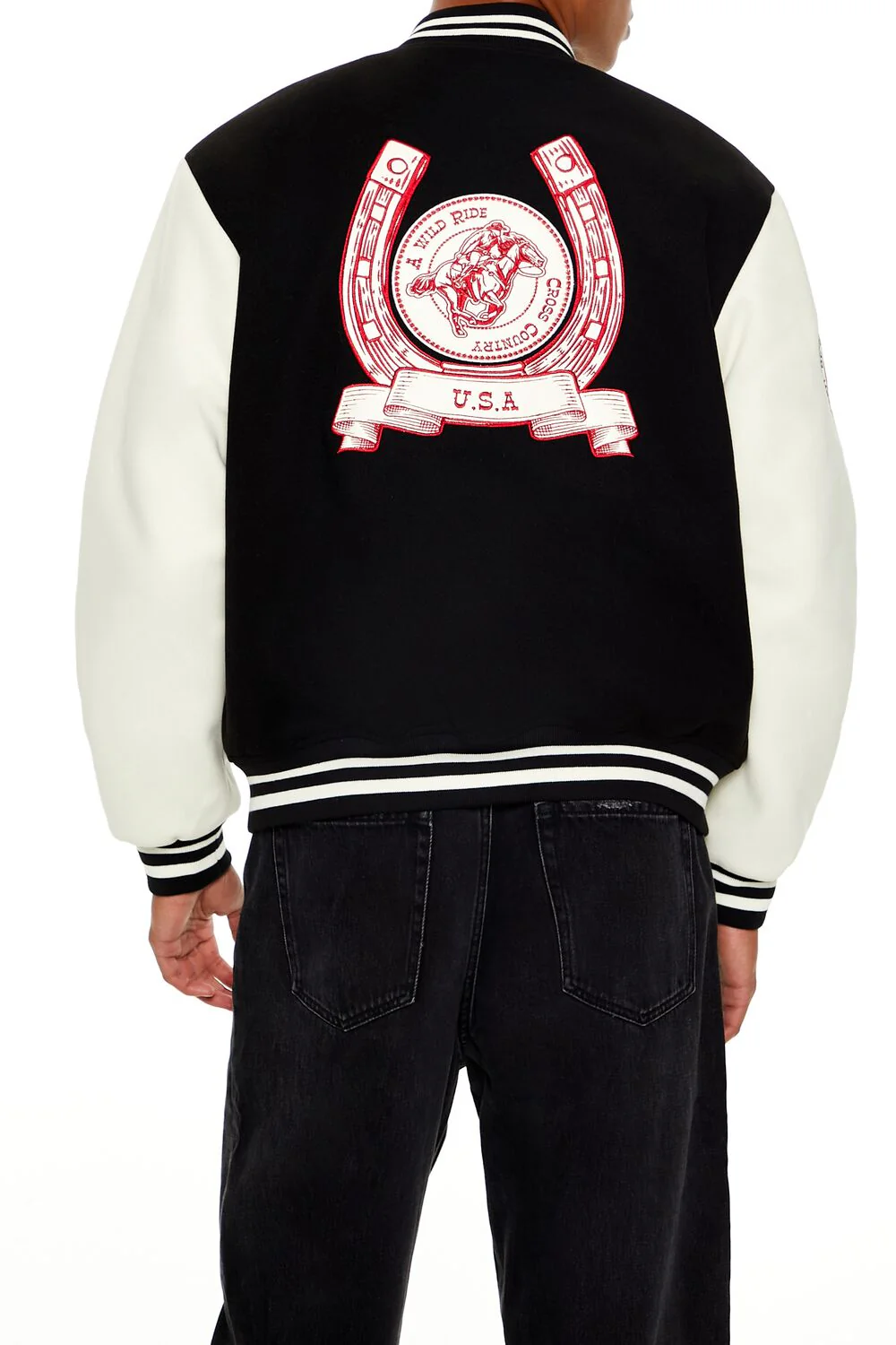 Horseshoe Varsity Bomber Jacket - Image 5