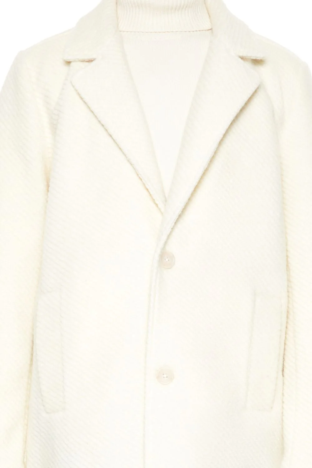 Textured Notched Coat - Image 5