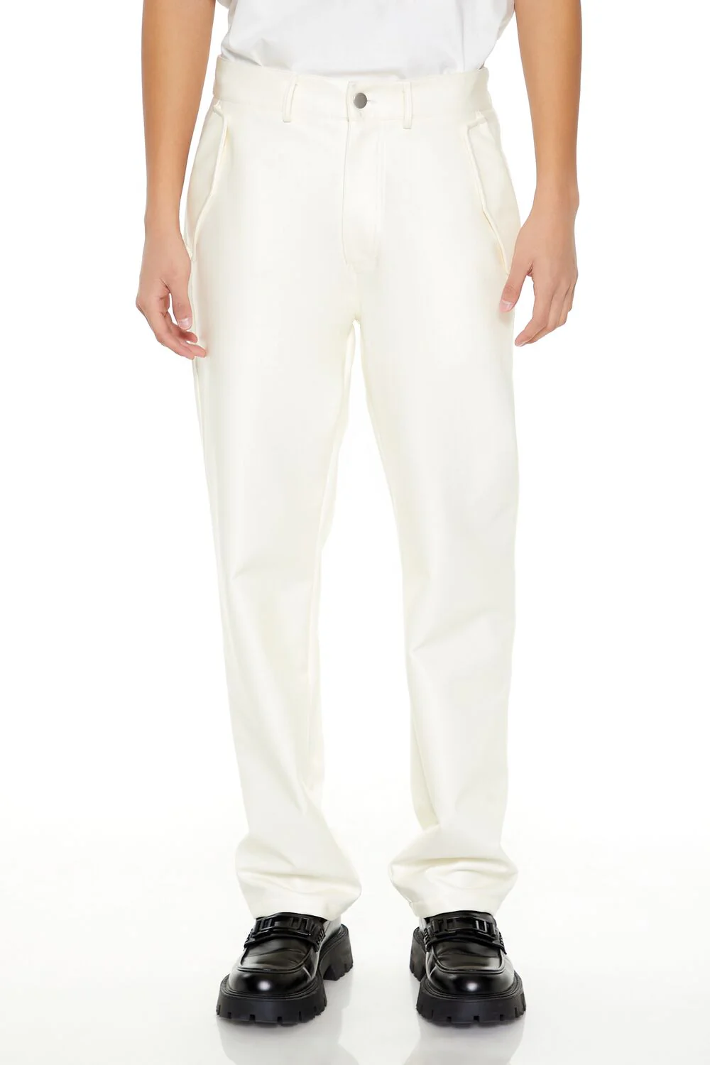 Coated Corduroy Slim-Fit Pants - Image 2