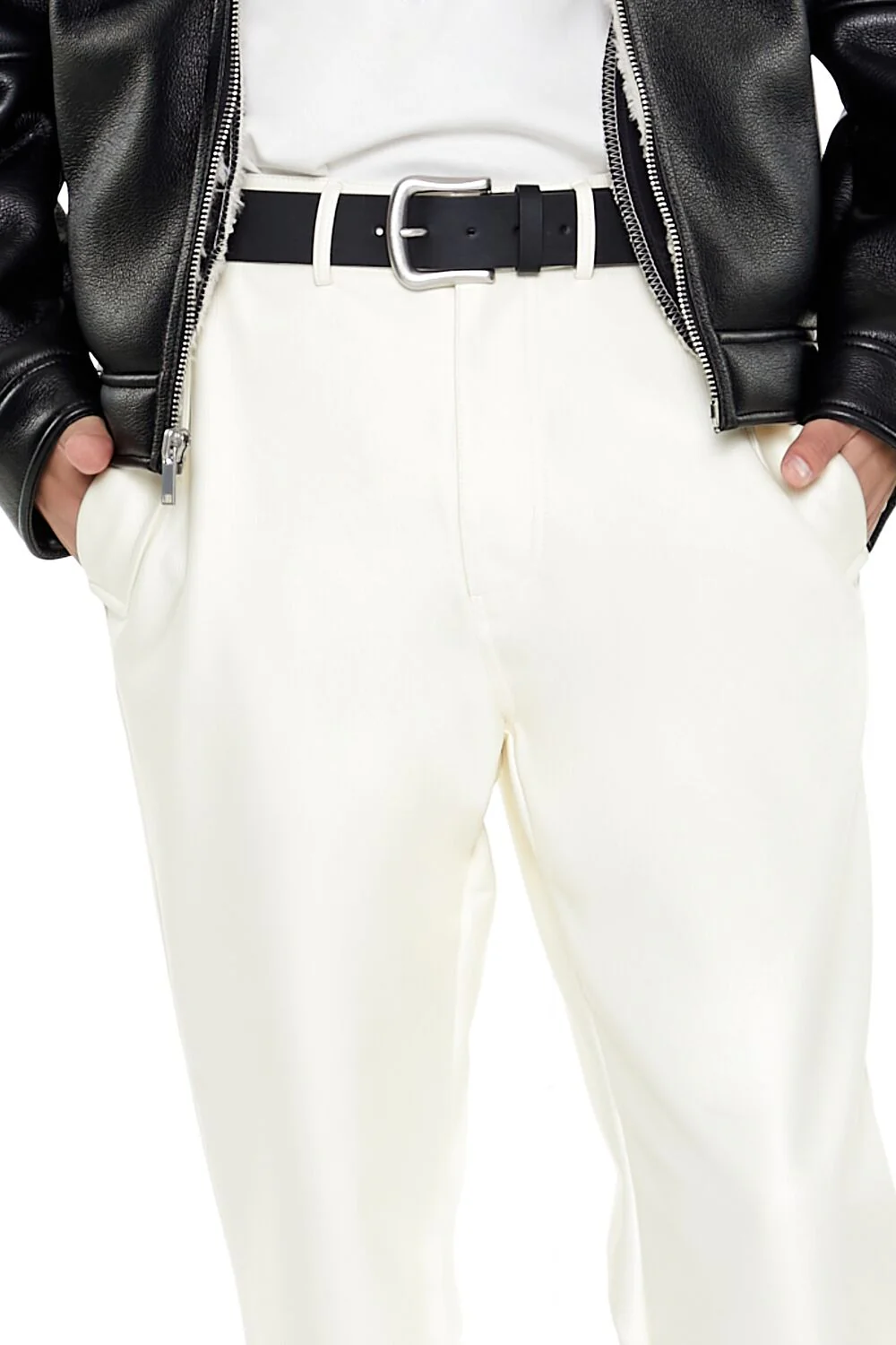 Coated Corduroy Slim-Fit Pants - Image 5
