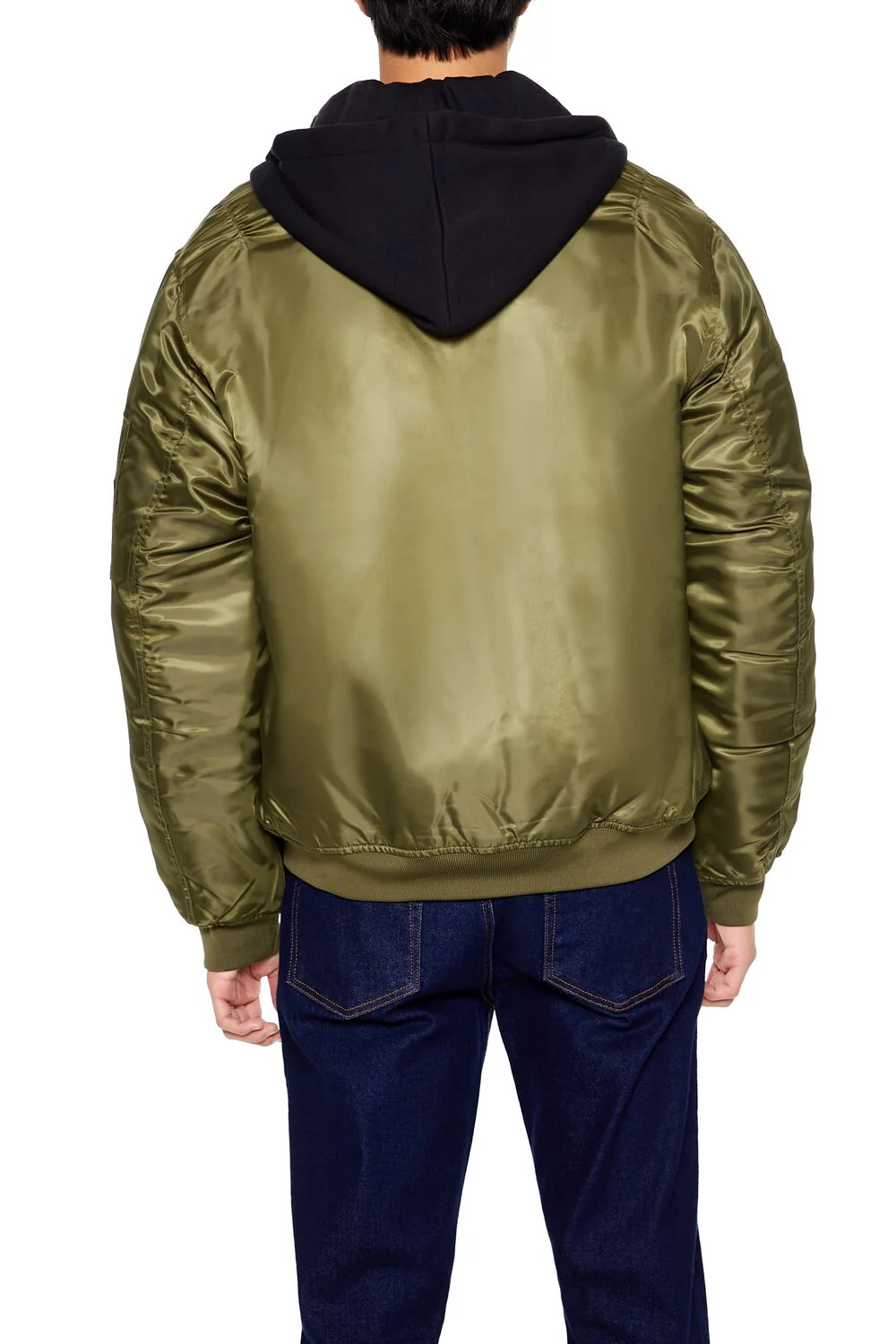 Hooded Cargo Bomber Jacket - Image 4