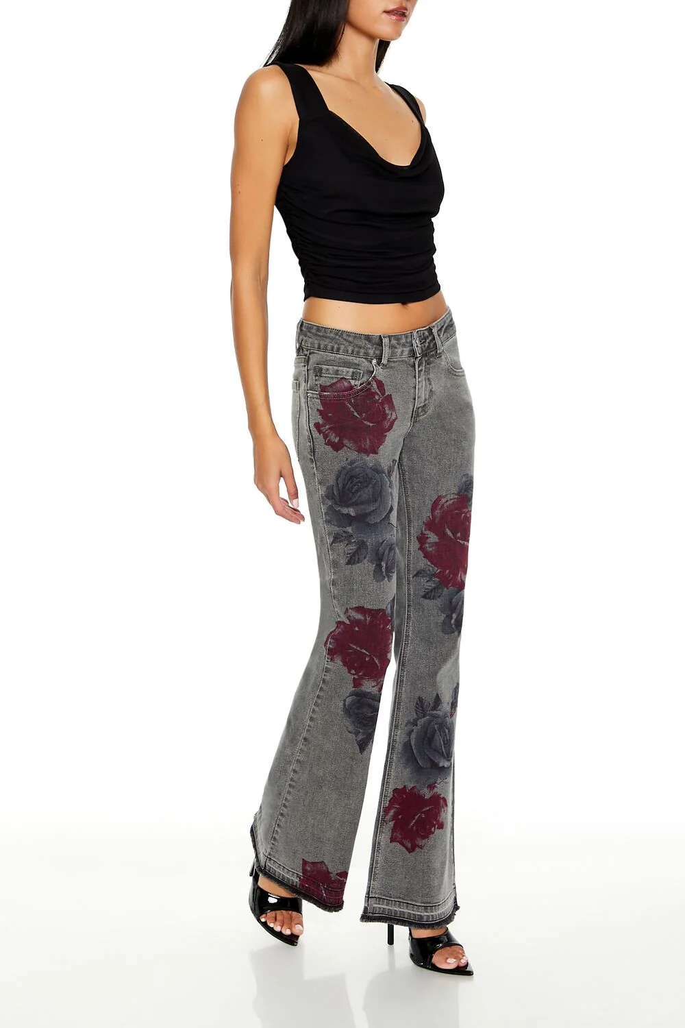 Rose Low-Rise Flare Jeans - Image 3