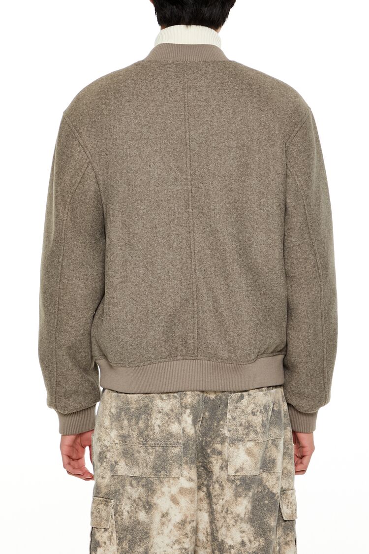 Faux Shearling-Lined Bomber Jacket - Image 10