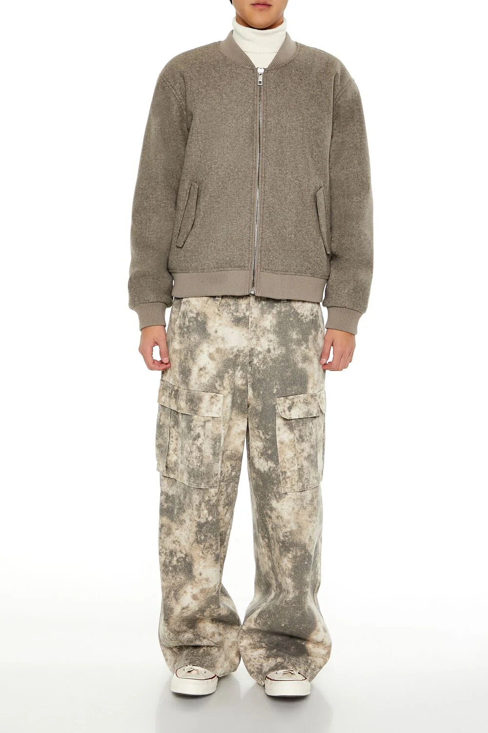 Faux Shearling-Lined Bomber Jacket - Image 7