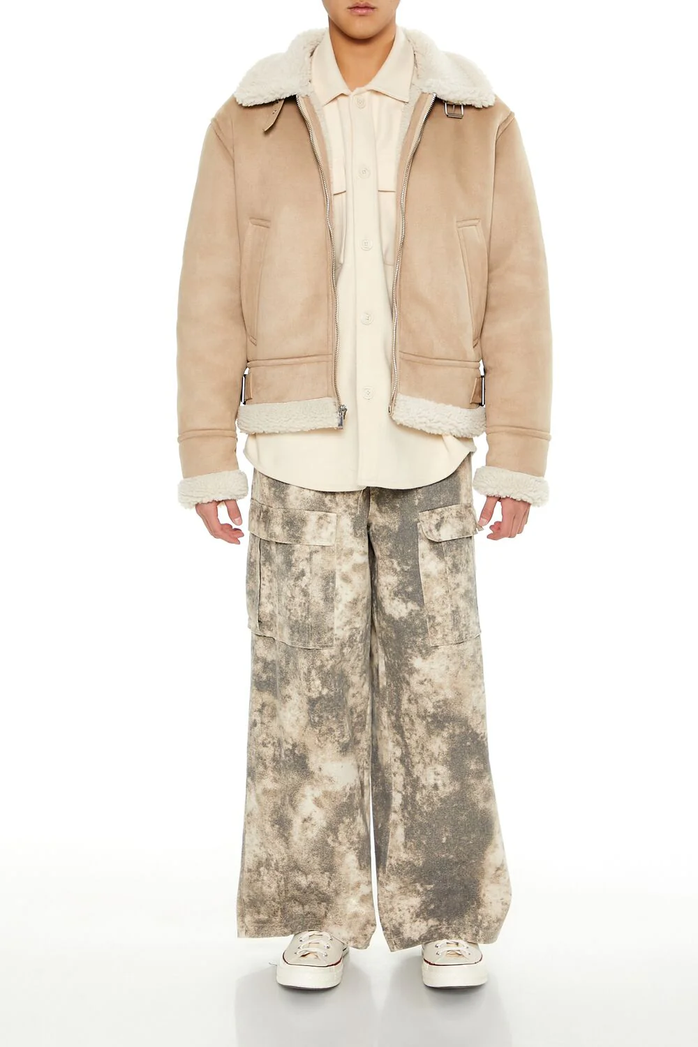 Faux Suede & Shearling Jacket - Image 2