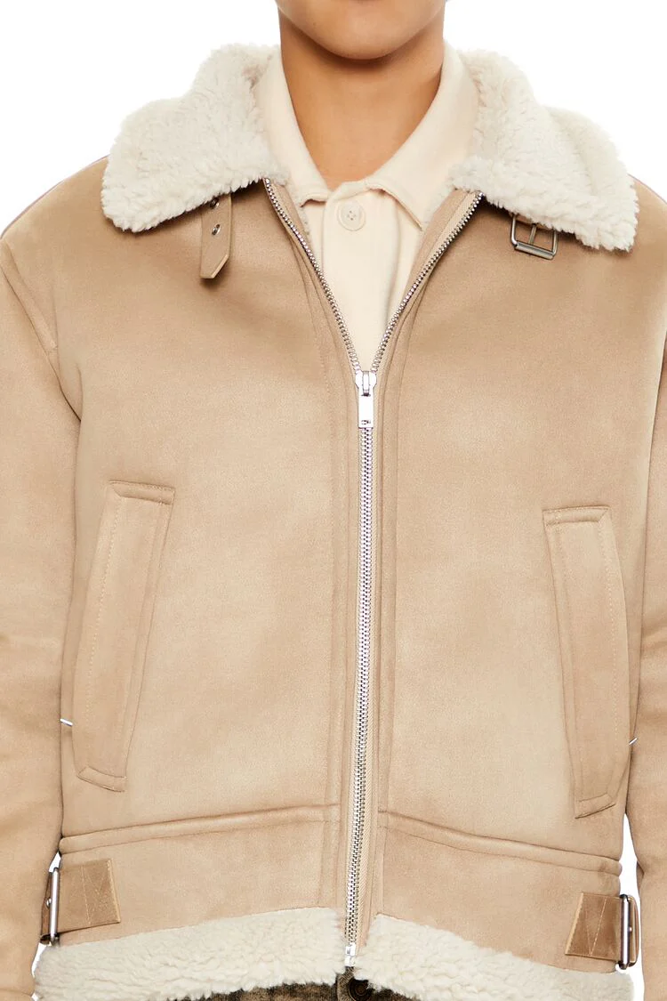 Faux Suede & Shearling Jacket - Image 3