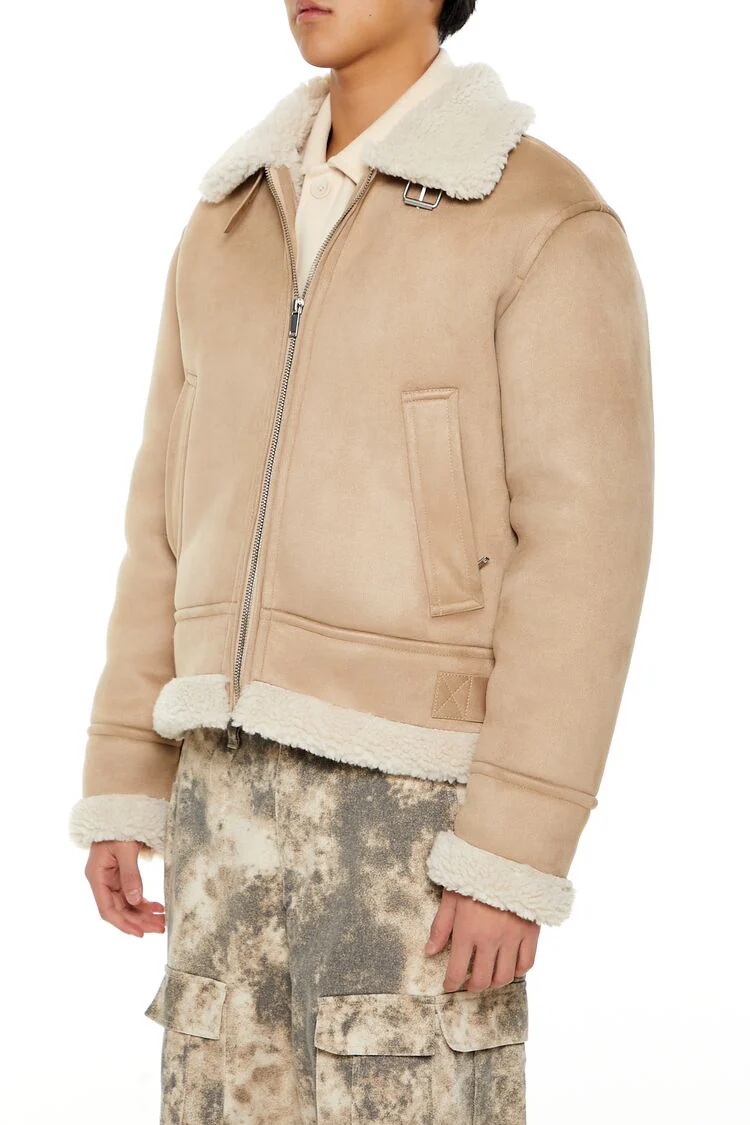 Faux Suede & Shearling Jacket - Image 4