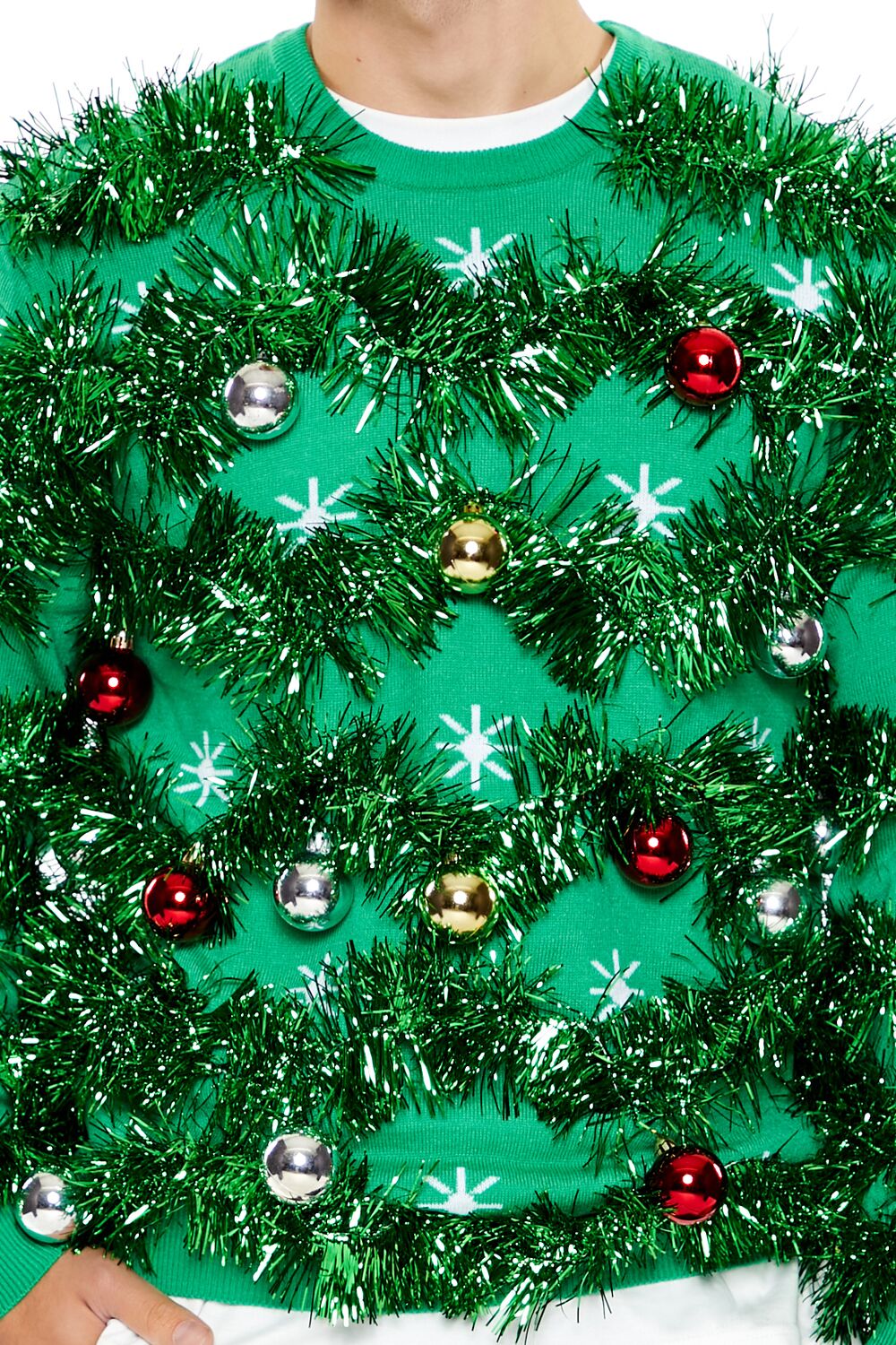 Unisex Tinsel & Ornament Sweater - Image 3