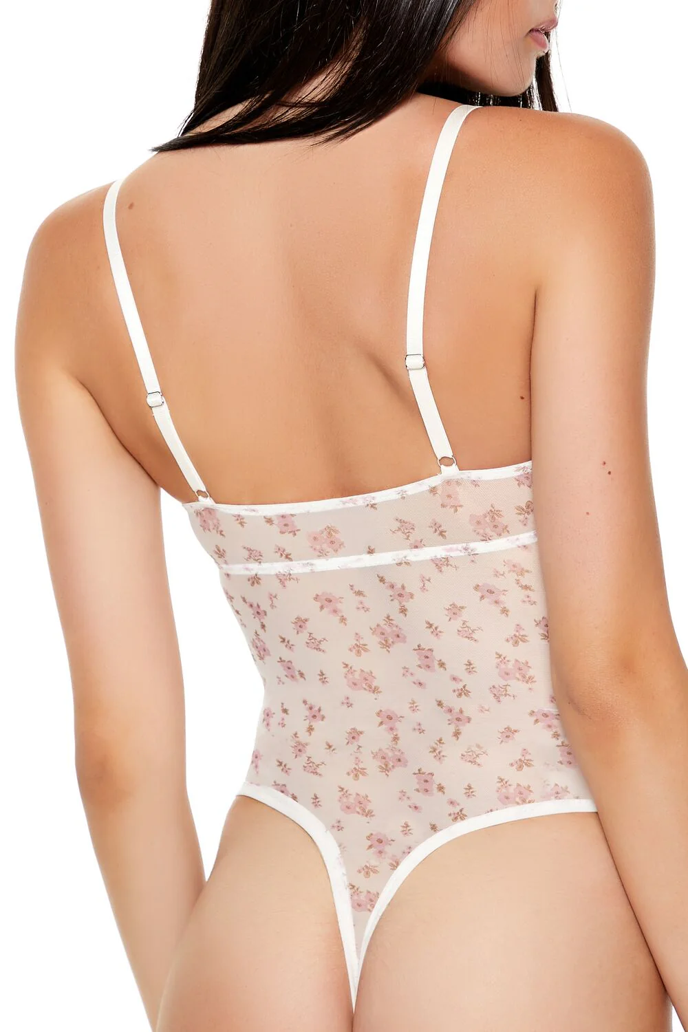 Floral Lace Lingerie Bodysuit - Image 4