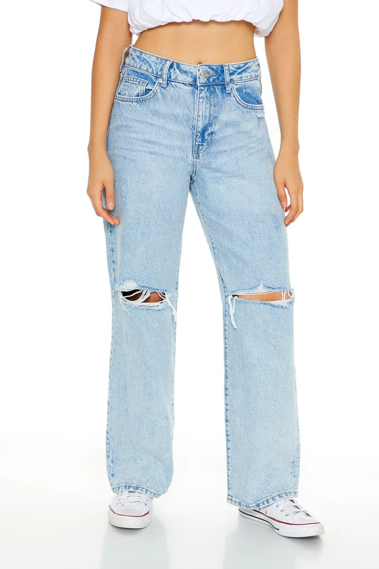 Distressed High-Rise Jeans - Image 2