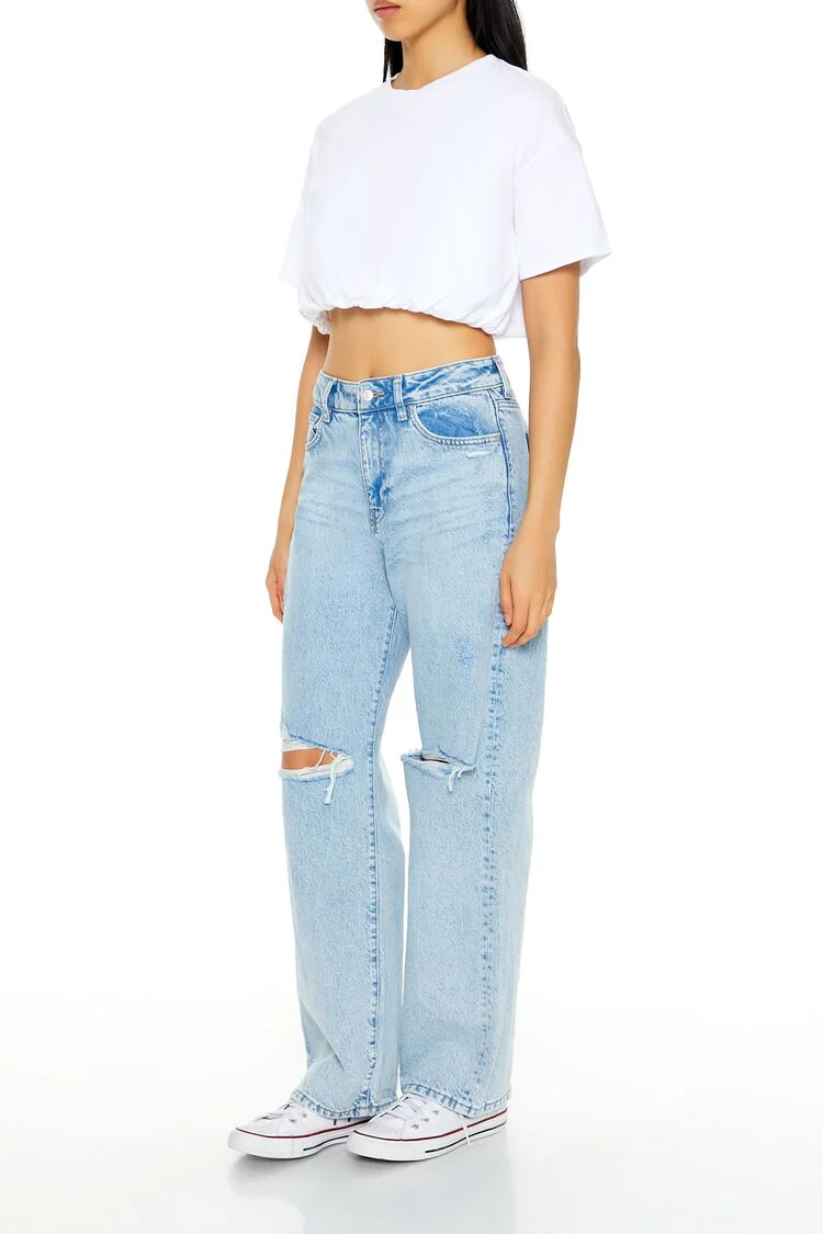 Distressed High-Rise Jeans - Image 3