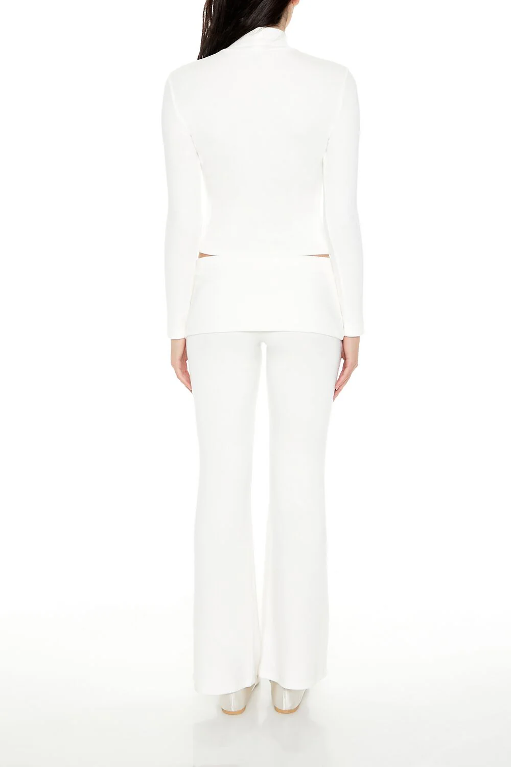 Mid-Rise Foldover Flare Pants - Image 14