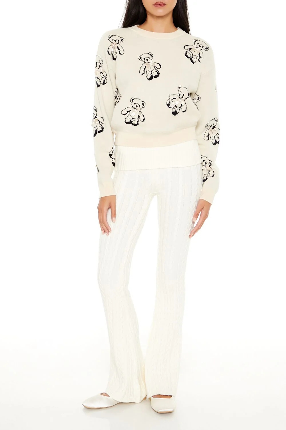 Teddy Bear Bow Sweater - Image 2