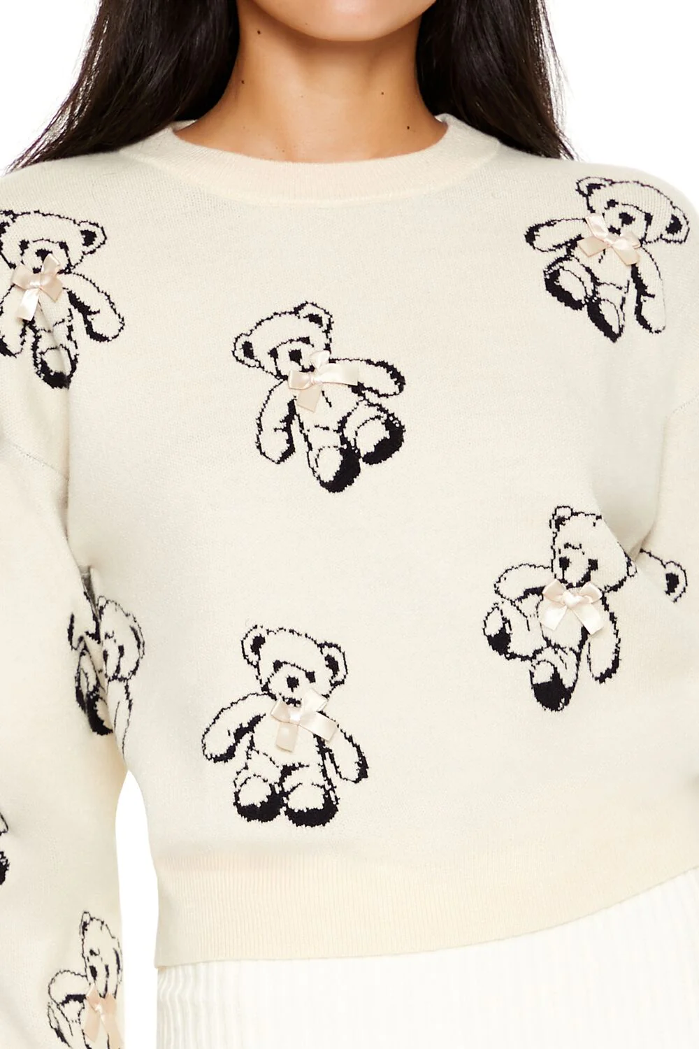 Teddy Bear Bow Sweater - Image 3