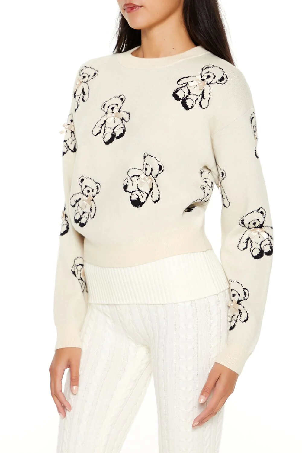 Teddy Bear Bow Sweater - Image 4