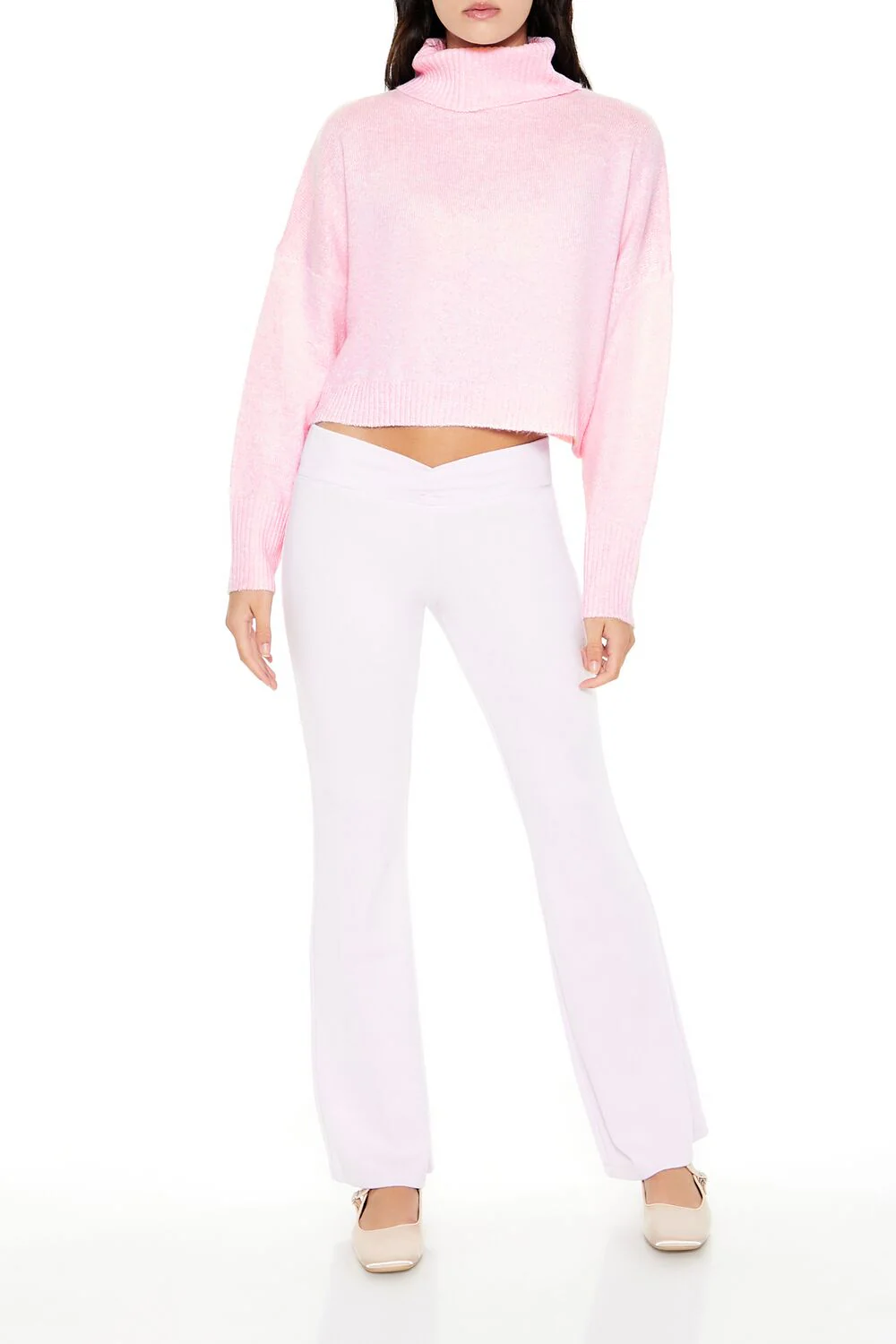 Turtleneck Drop-Sleeve Sweater - Image 2
