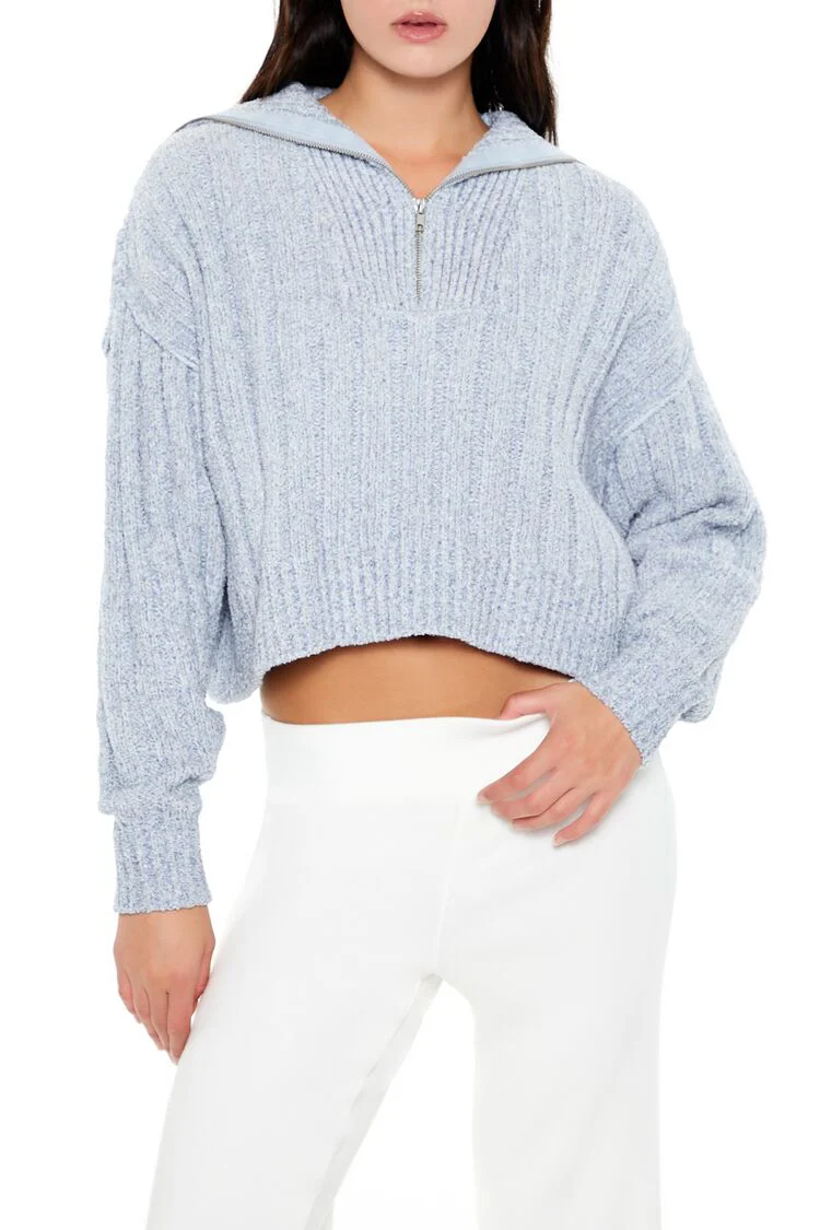 Ribbed Half-Zip Sweater - Image 6