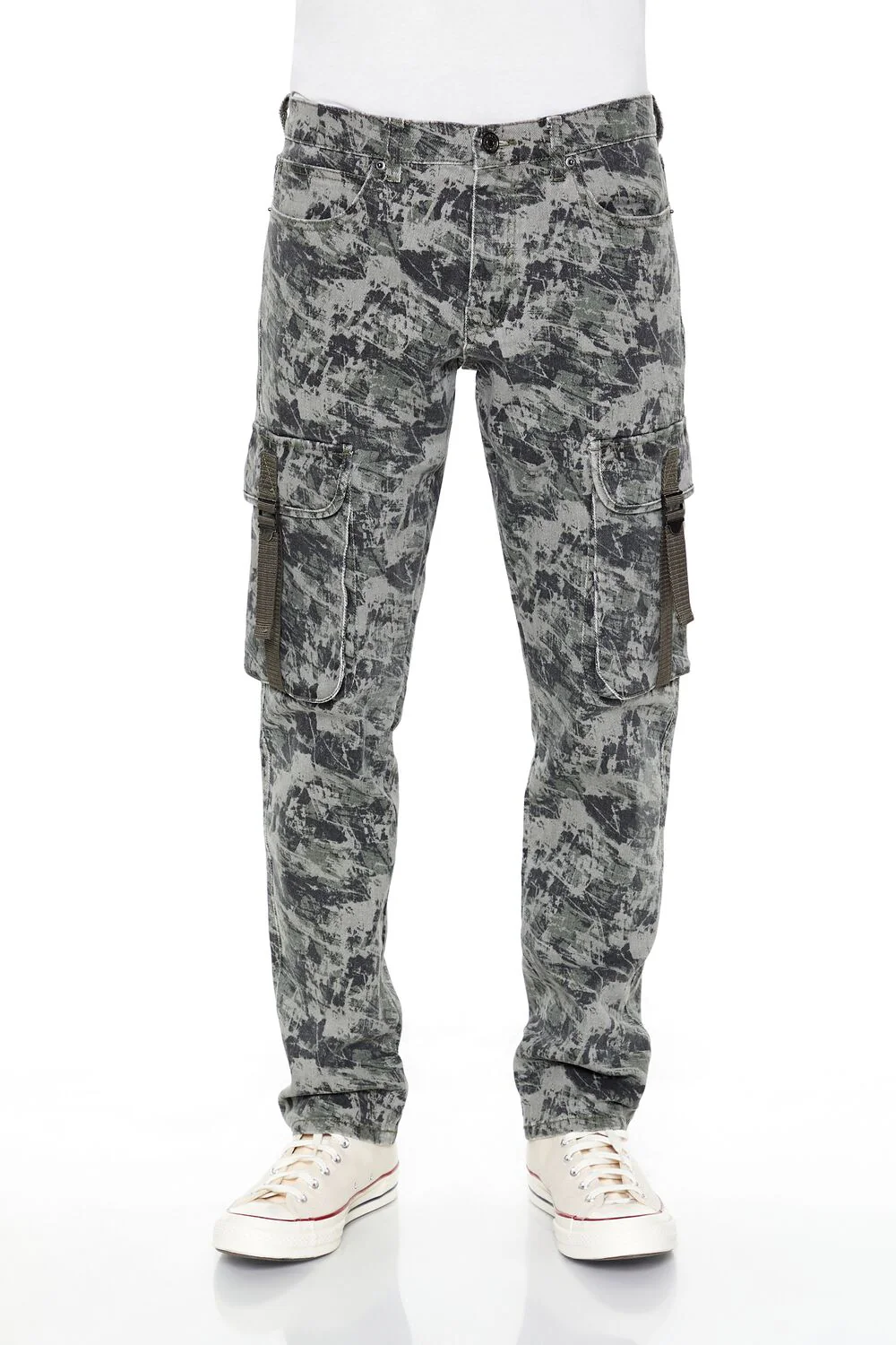 Camo Drawstring Cargo Pants - Image 2