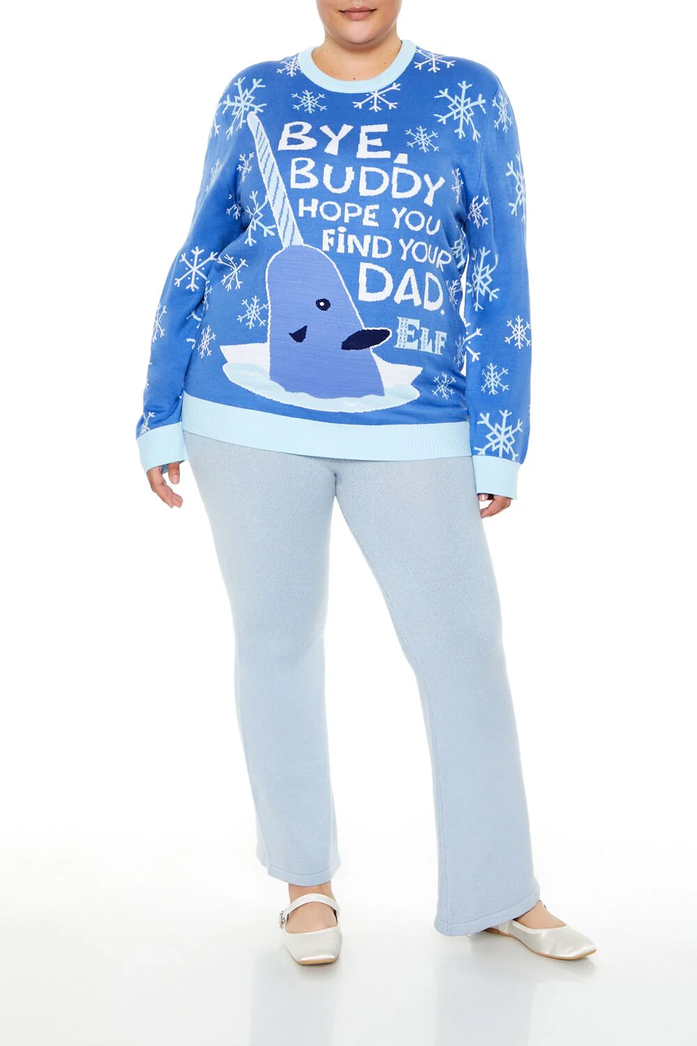Plus Size Elf Mr Narwhal Sweater - Image 2