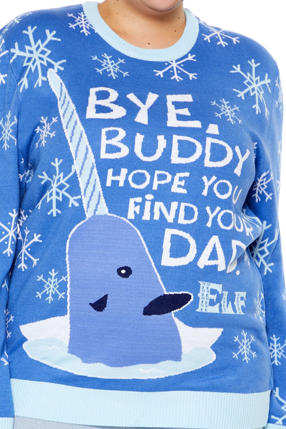 Plus Size Elf Mr Narwhal Sweater - Image 3