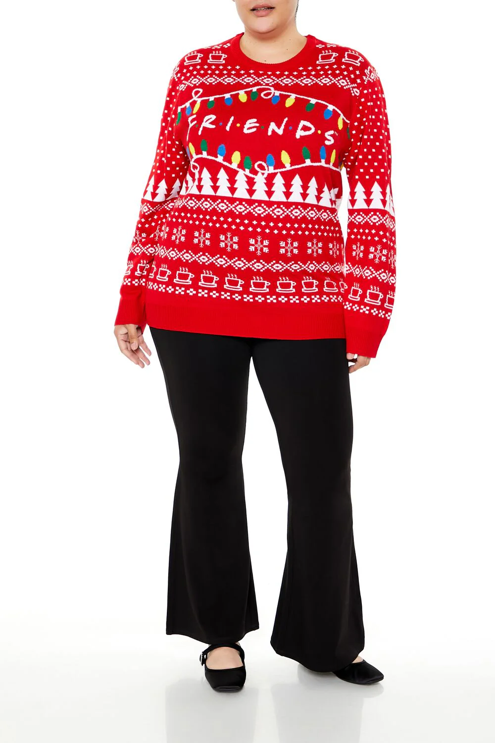 Plus Size Friends Fair Isle Sweater - Image 2