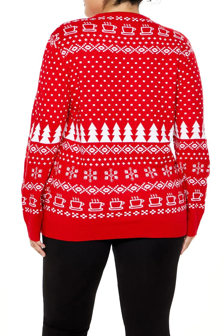 Plus Size Friends Fair Isle Sweater - Image 5