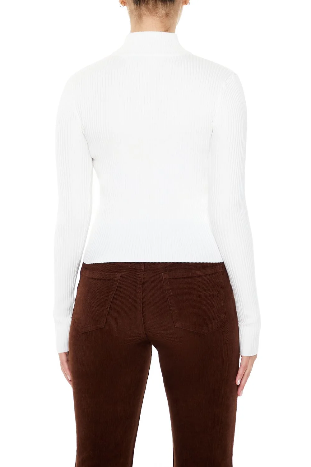 Ribbed Mock Neck Sweater - Image 5