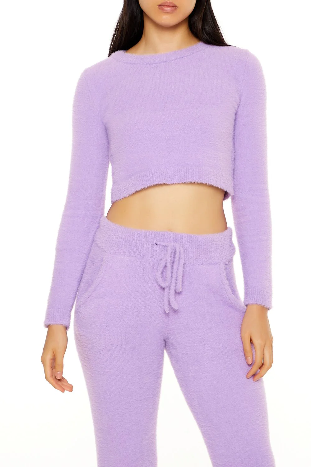 Fuzzy Knit Cropped Sweater - Image 21