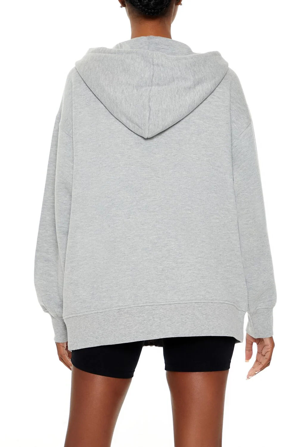 Oversized Fleece Zip-Up Hoodie - Image 5