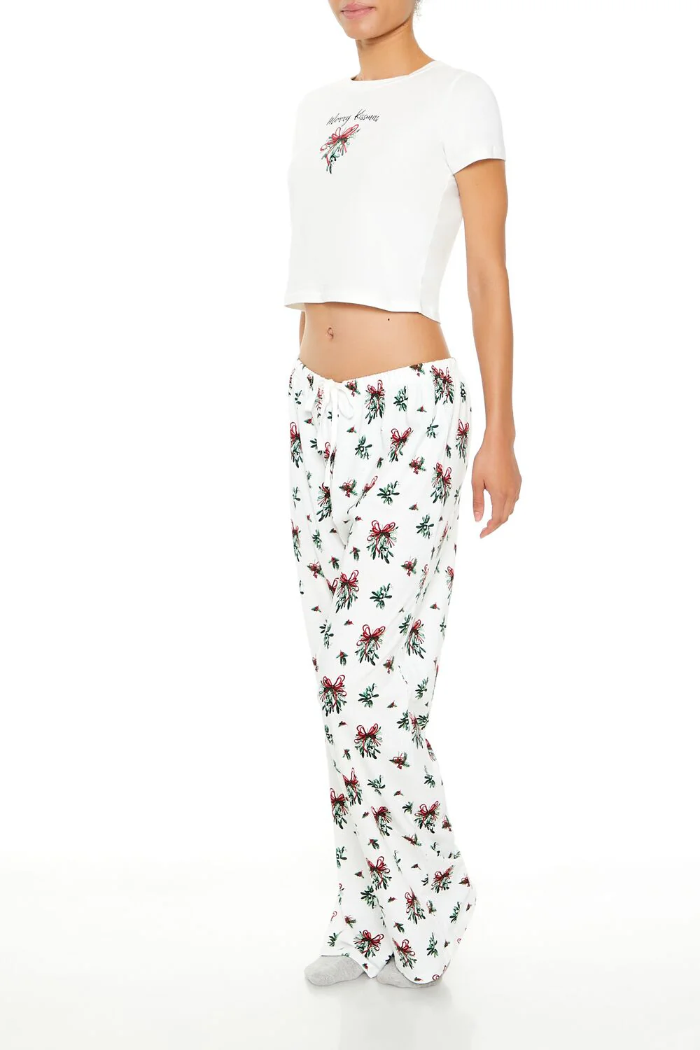 Mistletoe Tee & Pants Pajama Set - Image 3