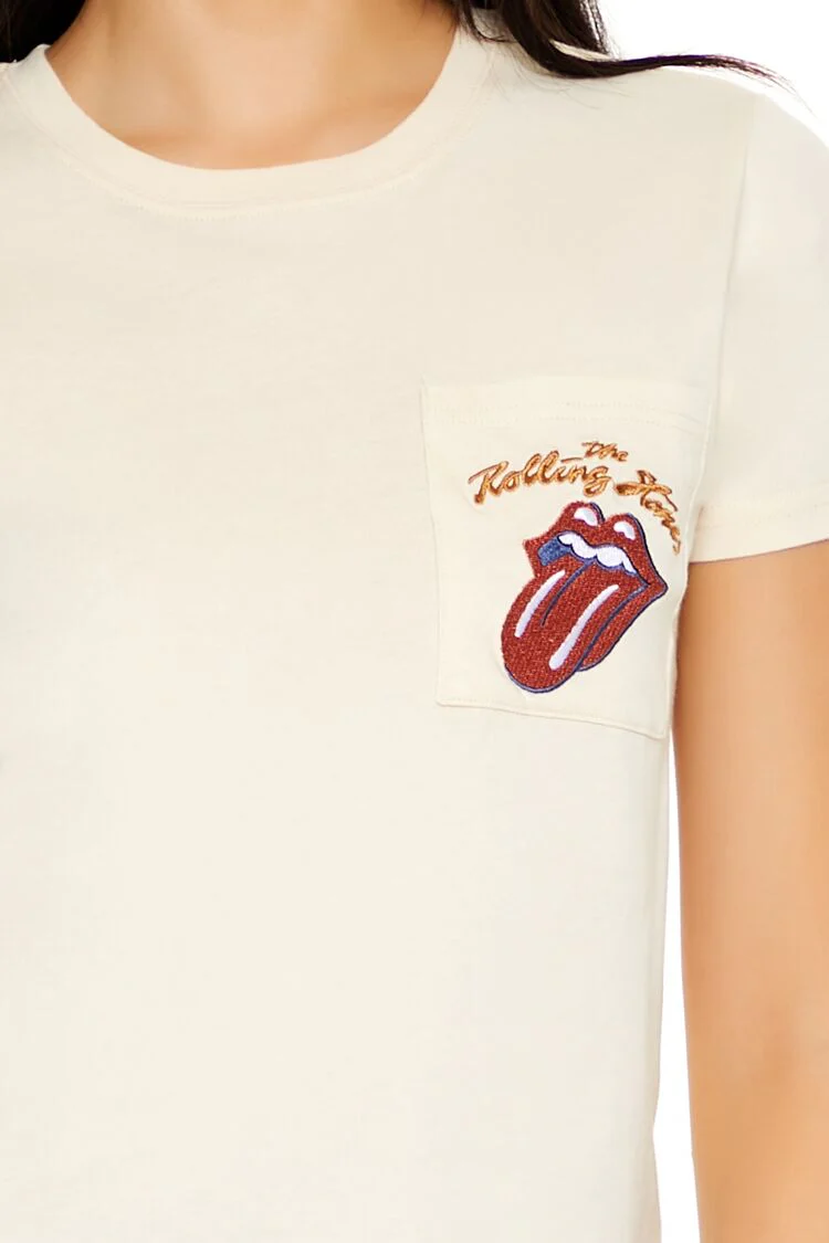 Embroidered The Rolling Stones Tee - Image 3
