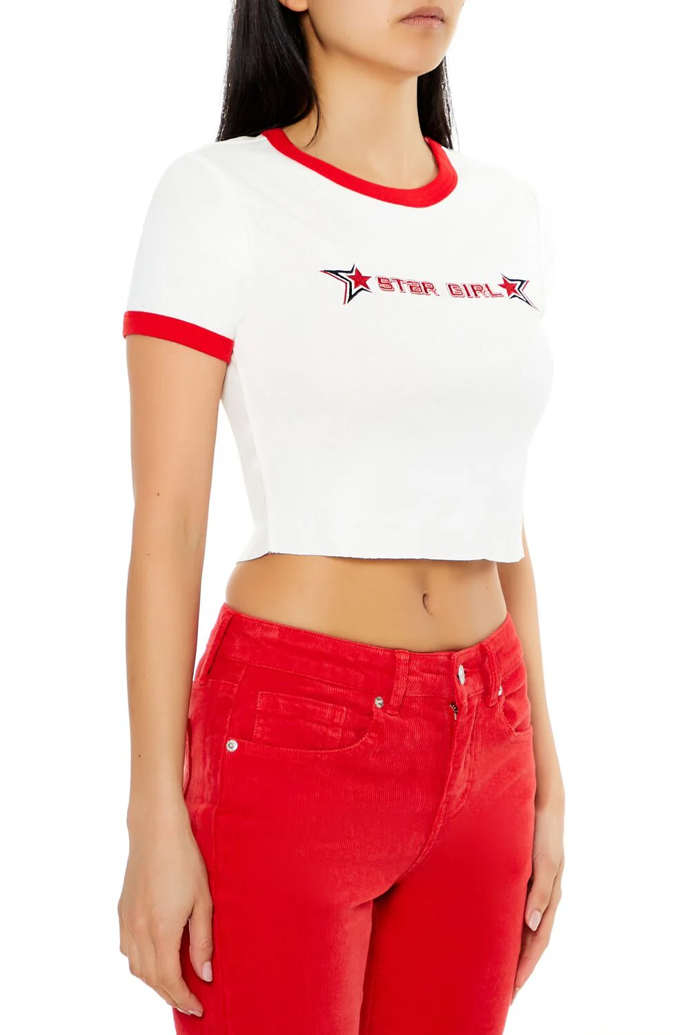 Star Girl Ringer Baby Tee - Image 4