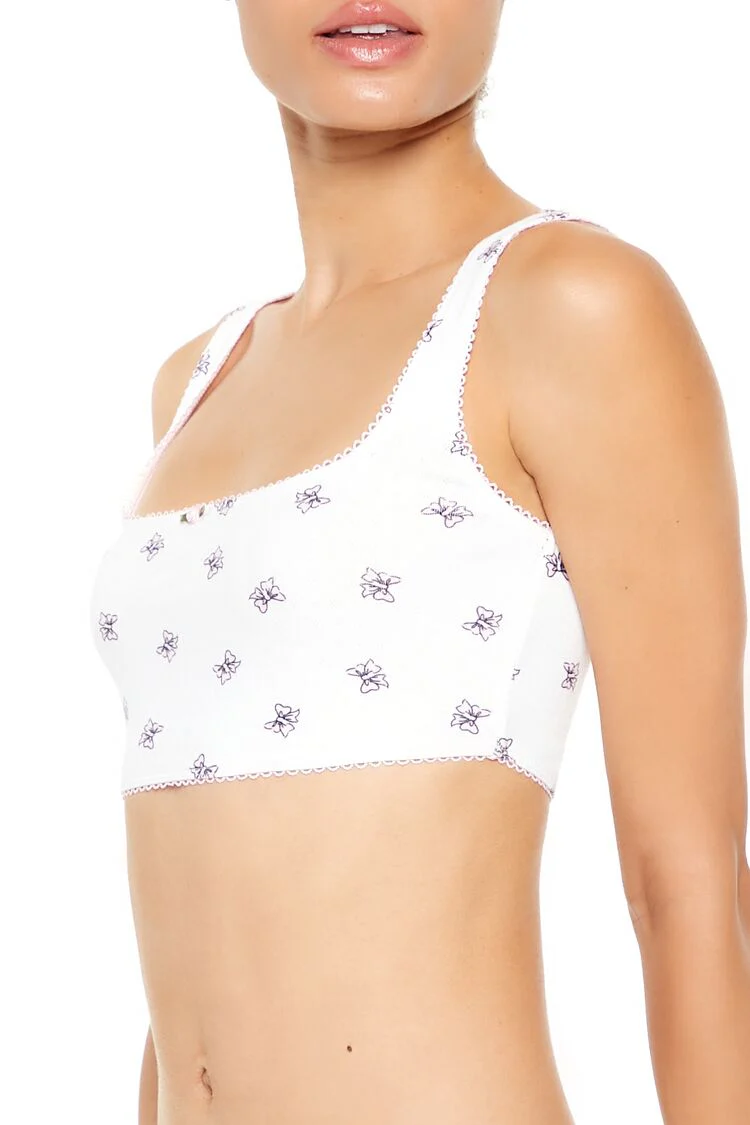Rosette Bow Longline Bralette - Image 4