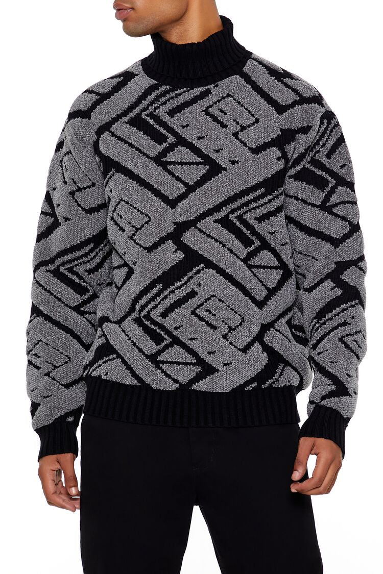 Geo Turtleneck Sweater - Image 6