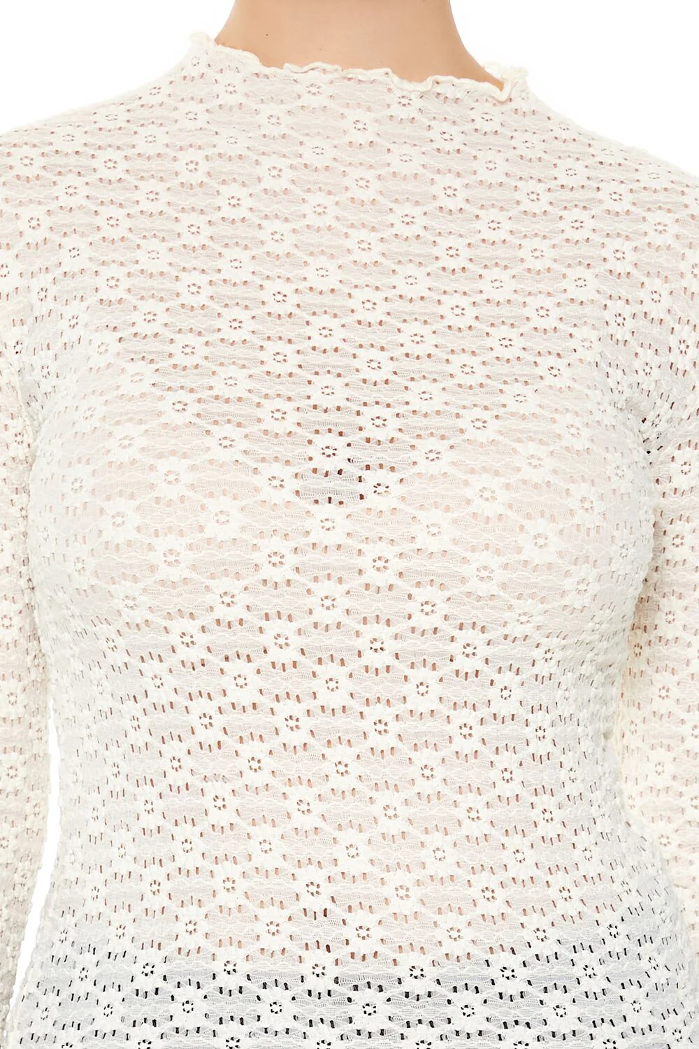 Lettuce-Edge Lace Top - Image 3
