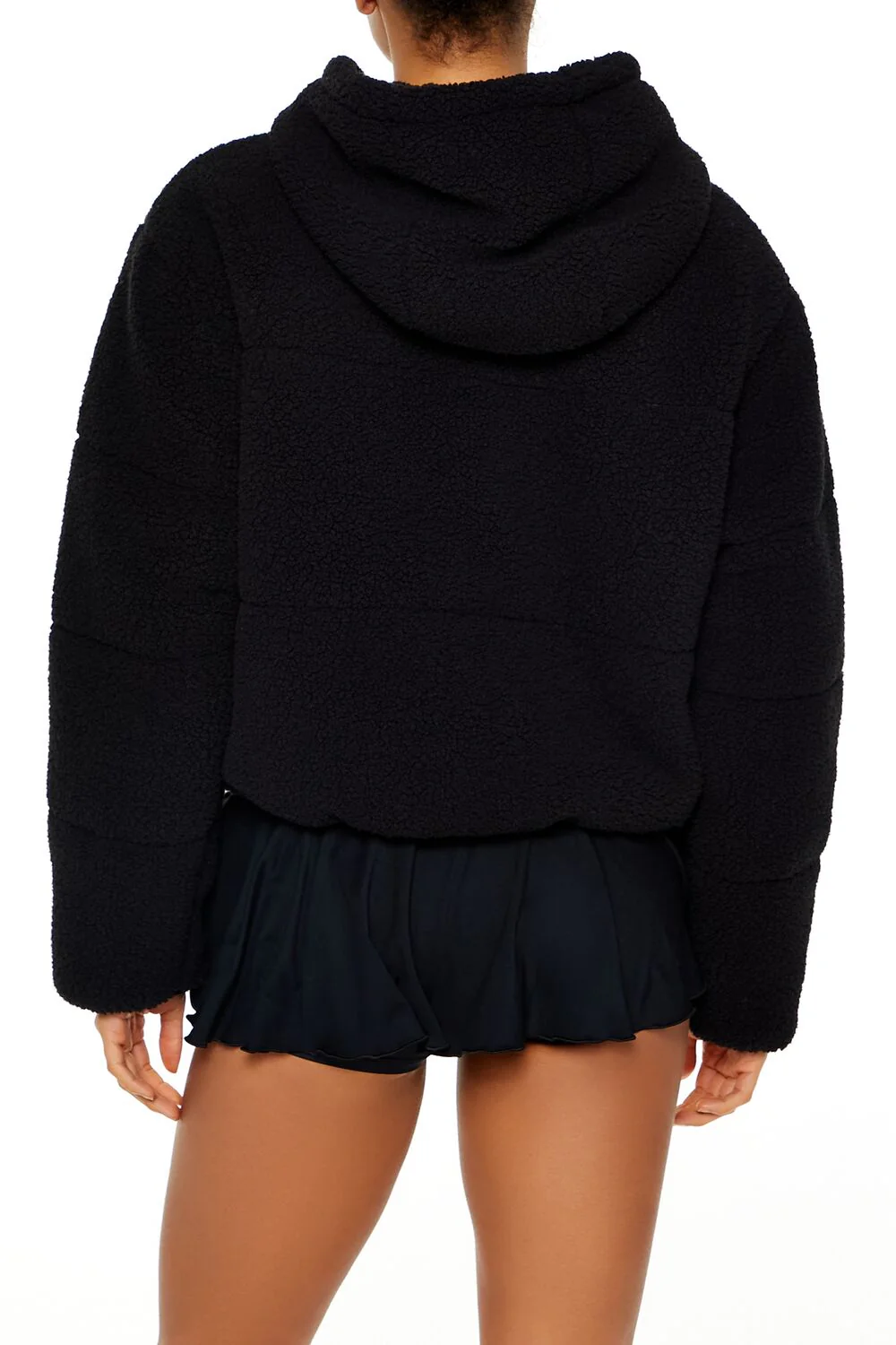 Active Hooded Faux Shearling Jacket - Image 5