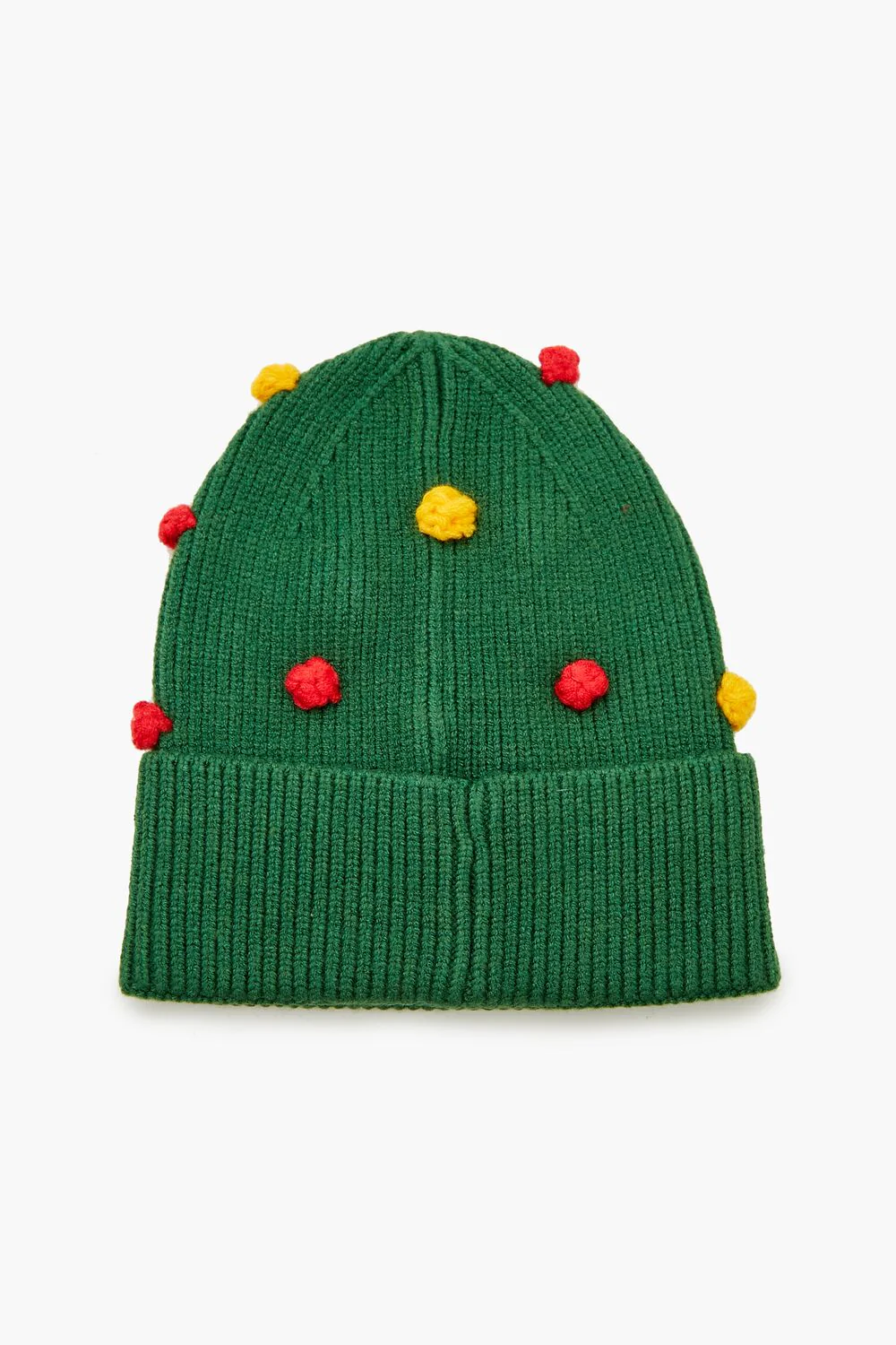 Christmas Tree Pom Pom Beanie - Image 2