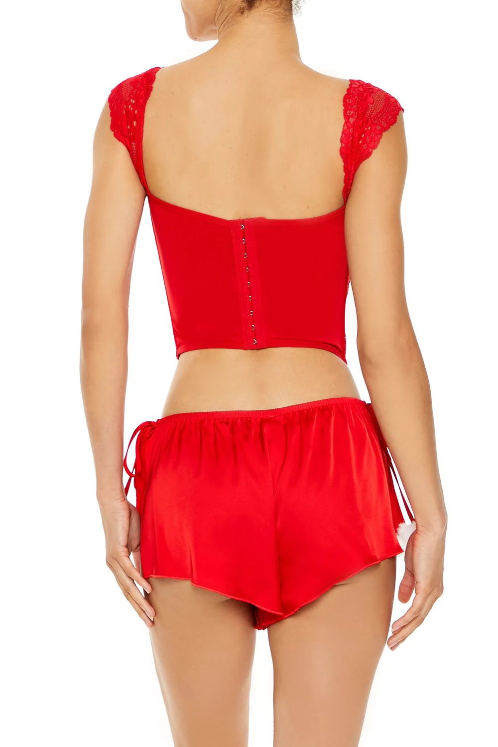 Lace Lingerie Corset Crop Top - Image 5
