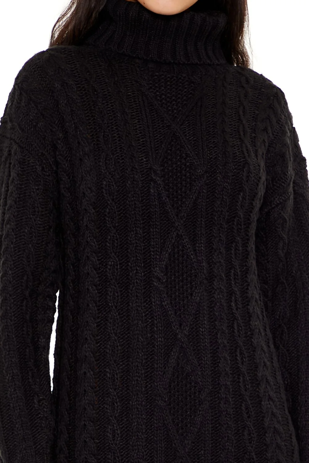 Turtleneck Mini Sweater Dress - Image 5