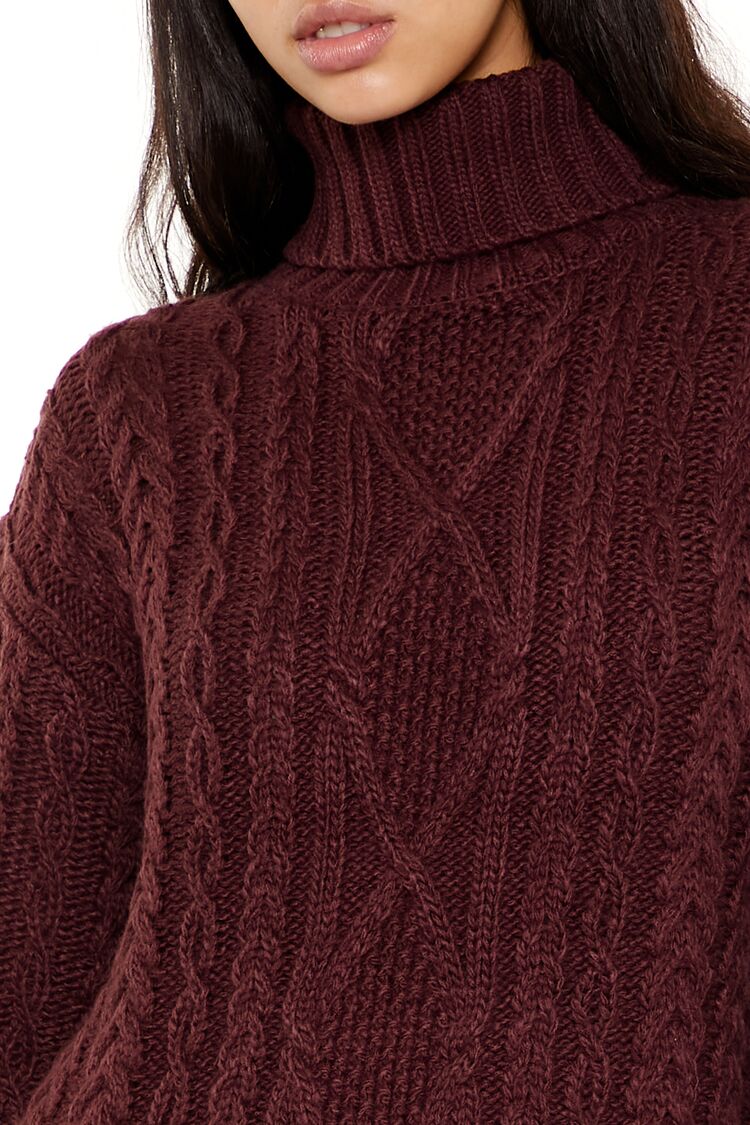 Turtleneck Mini Sweater Dress - Image 8