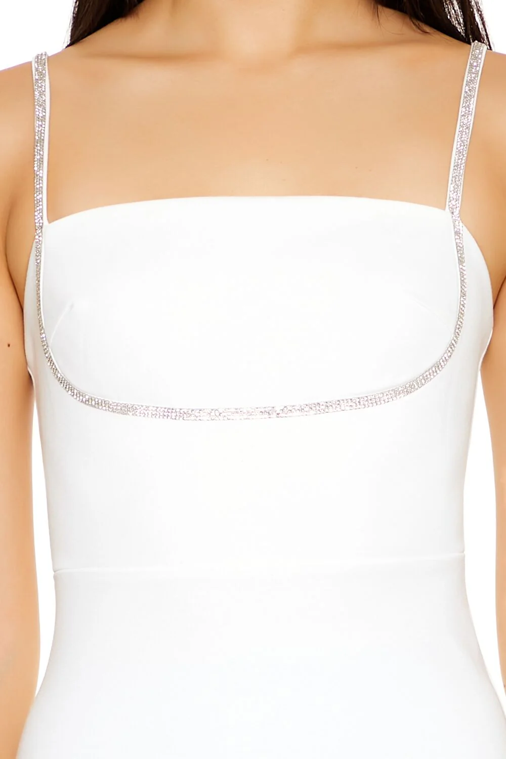 Rhinestone-Trim Cami Mini Dress - Image 3